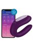 Stimulateur connecté pour couple Satisfyer Double Joy - Violet