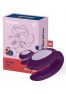 Stimulateur connecté pour couple Satisfyer Double Joy - Violet