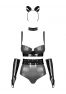 Sexy silver and black set of 6 pieces by Obsessive