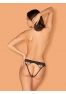 Culotte ouverte noire de la collection Meshlove signée Obsessive lingerie