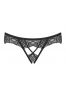 Culotte ouverte noire de la collection Meshlove signée Obsessive lingerie