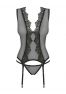 Meshlove black corset from Obsessive lingerie