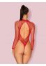 B126 Body rouge dos nu Obsessive