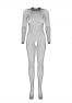 Bodystocking noir en résille et dos nu N121 de la marque de lingerie sexy Obsessive