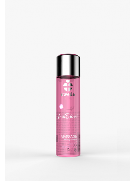 Massage Oil Fruity Love Sparkling strawberry wine from the brand SWEDE