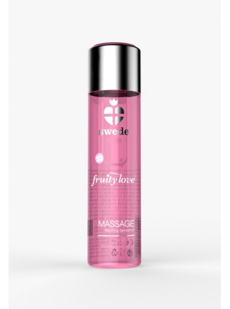 Huile de massage Fruity Love Champagne Fraise de la marque SWEDE