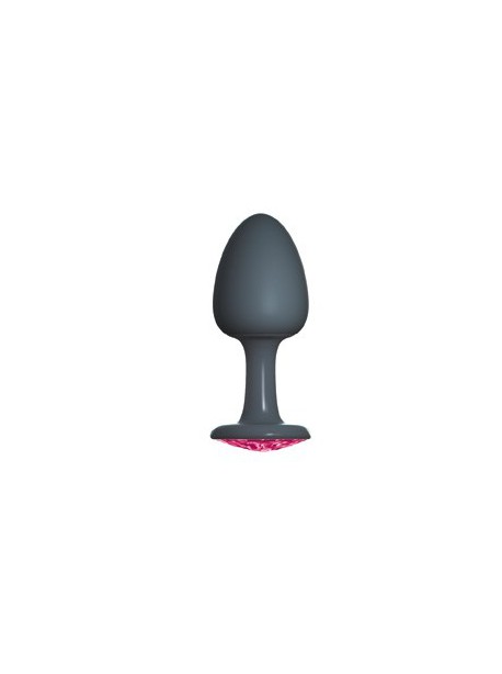 Plug Anal Bijou Geisha Ruby M - Noir et Rose