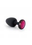 Plug Anal Bijou Geisha Ruby M - Noir et Rose