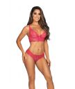 V-9551 Semi Corset - Rouge