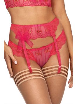 V-9552 Garter Belt - Red