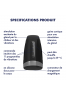 Men Heat Vibration - Noir et Argent Masturbateur Satisfyer 