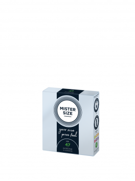Boîte de 3 préservatifs Mister Size - 7 tailles disponibles