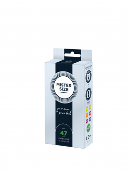Pack of 10 condoms Mister Size - 7 sizes available