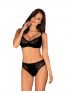 Laurise black 2 piece set from the brabd Obsessive distributed by Tendance Sensuelle