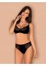 Laurise black 2 piece set from the brabd Obsessive distributed by Tendance Sensuelle