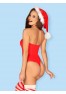 Kissmas red teddy from the brand Obsessive Lingerie