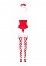 Kissmas red teddy from the brand Obsessive Lingerie