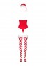 Body rouge de Noël Kissmas de la marque Obsessive
