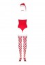 Body rouge de Noël Kissmas de la marque Obsessive