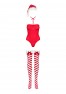 Kissmas red teddy from the brand Obsessive Lingerie