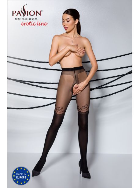 TIOPEN 012 Crotchless Tights 20|40 den - Noir