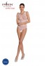 Body en maille blanche BS086 de la marque Passion Lingerie