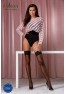 Bas sexy noirs ST120 de la marque Passion Lingerie
