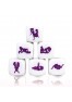 Kamasutra Lesbian erotic white and purple dice from the brand Secret Play