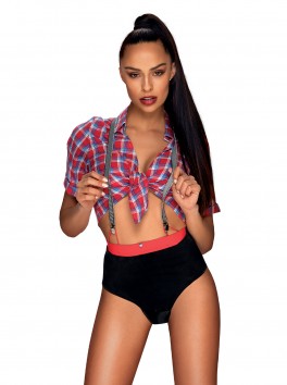 Costume sexy Worker Girl multicolore de la marque Obsessive