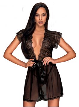 Romanesa Robe - Black