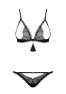 Ensemble 2 pcs ouvert noir de la marque Obsessive