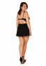 Babydoll noire Klarita de la marque Obsessive