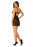Babydoll noir Elizenes de la marque Obsessive