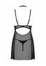 Babydoll noir Elizenes de la marque Obsessive