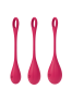 Boules de Geisha - Yoni Power 1 - Satisfyer - Set de 3 - rouge