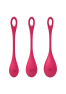 Boules de Geisha - Yoni Power 1 - Satisfyer - Set de 3 - rouge