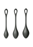 Boules de Geisha - Yoni Power 2 - Satisfyer - Set de 3 - Noir