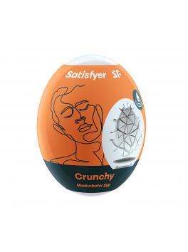Masturbator Egg Single (Crunchy) - orange
