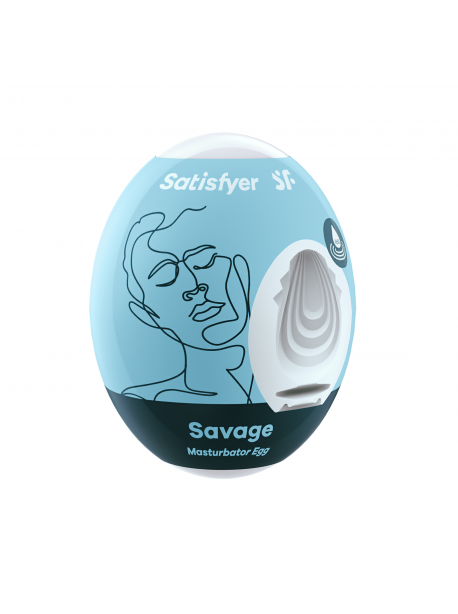 Masturbator Egg Single Savage - blue