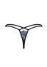Blue thong Yassmyne from the brand Obsessive