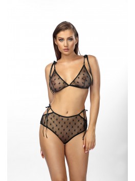 Amelie ensemble sexy noir de la marque Anais Apparel