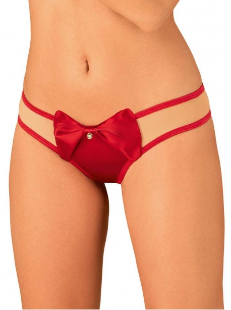 Red thong Rubinesa from the brand Obsessive