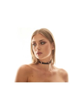 Alabama two little rings collar - black
