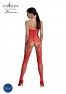 Red ecological bodystocking ECO BS002 from the brand Passion Lingerie