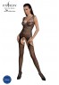 Bodystocking en resille ecoligique noire ECO BS004 de la marque Passion Lingerie