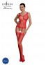 Red ecological bodystocking ECO BS007 from the brand Passion Lingerie