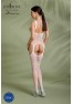 Bodystocking en resille ecoligique blanc ECO BS008 de la marque Passion Lingerie