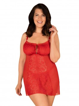 Blossmina nuisette et string - Rouge