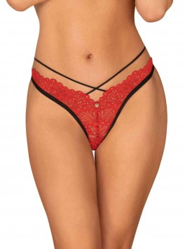 Red thong Mettia from the brand Obsessive