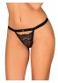 Black thong Isabellia from the brand Obsessive